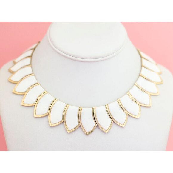 Vintage Sunflower Choker Necklace 16 inch - P22 - Picture 3 of 3